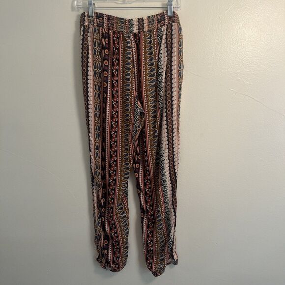American Eagle Outfitters Boho Harem Geometric Elastic Waist Pants- Medium - Picture 7 of 9